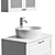 Stylish GODMORGON Cupboard & Mirror: Organize and Reflect 3D model small image 4