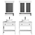 Stylish Hemnes Cupboard & Mirror 3D model small image 2