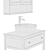 Stylish Hemnes Cupboard & Mirror 3D model small image 6