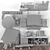 Black Gray Brown Sport Gym Set 3D model small image 5