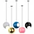 Luminous Nordic Pendant Lighting: Modern, Colorful, Loft Decor 3D model small image 2