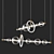 Sleek Sessa Pendant Light 3D model small image 1
