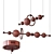 Sleek Sessa Pendant Light 3D model small image 4