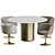 Natuzzi Voyage Dining Set 3D model small image 1
