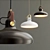 Carronade Large Pendant: Exquisite Alu, Brass & Walnut 3D model small image 2