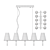 Modern 10-Light Lampatron INNIS 3D model small image 3