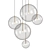 Cascade Pendant Light: Elegant Lighting Fixture 3D model small image 1