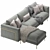 Classic Design Sofa by Calligaris: Rod 3D model small image 2