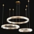 Contemporary Crystal Chandelier Set 3D model small image 3