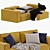 Ebi Happy Yellow Loft Sofa 3D model small image 2