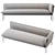 Sleek Trace Sofa: Contemporary, Space-saving Design 3D model small image 3