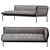 Sleek Trace Sofa: Contemporary, Space-saving Design 3D model small image 4