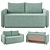 Stylish Xanthi Sofa: Perfect for Any Space 3D model small image 1