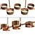 Elegant 120cm Light Fixture 3D model small image 1