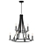 Elegant Verona 9-Light Chandelier 3D model small image 1