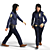 Low Poly Walking Female Police Officer 3D model small image 1