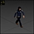 Low Poly Walking Female Police Officer 3D model small image 3