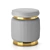 Elite 2OM Metal & Eco Leather Ottoman 3D model small image 3