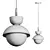 POMPON Pendant Lamp: Sleek Scandinavian Design 3D model small image 6
