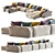 Pixel N_7: Stylish and Spacious 3D Furniture Set 3D model small image 5