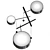 Elegant Excel Chandelier for Maximal Illumination 3D model small image 2