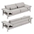 Elegant MERIEM Sofa: Stylish Comfort 3D model small image 5