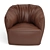 Sleek Santa Monica Poliform Chair 3D model small image 2