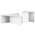 Modern Triangular Coffee Table by Sovet 3D model small image 2