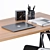 Sleek Vitra Office Set 3D model small image 3