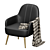 Genessee Accent Chair: Elegant and Comfortable 3D model small image 2