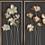 Metal Tulips Wall Art: Elegant Floral Decor 3D model small image 3