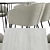 Modern Mitis Dining Set: Stylish Chairs and Sleek Table 3D model small image 4