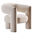 Italian-inspired Via del Corso Armchair 3D model small image 1