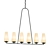 Elegant Fontaine Linear Chandelier 3D model small image 1