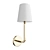 Vintage Brass Dimmable Sconce 3D model small image 1