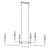 Sleek Linear Suspension Light: Alden 3D model small image 2