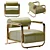 Cozy Holden Armchair with Mezzo Collection 3D model small image 1