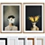 Modern Butterfly Portrait Picture Frame Set 3D model small image 1