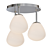 IKEA DEJSA Ceiling Light - Chrome and Blown Glass 3D model small image 2