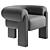 Sevigne Armchair: Aesthetic Comfort 3D model small image 6