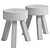 Frama AML Stool: Timeless Design, Pine 3D model small image 3