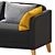Modern 2-seat Sofa - Linanäs 3D model small image 2