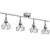 Modern 4-Light Metal Ceiling Lamp 3D model small image 6