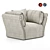 Luxury Leather Armchair: Tonino Lamborghini TL-2576 3D model small image 1
