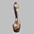 Gold Leaf Bronze Decorative Object 3D model small image 2