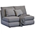 Kivik Sofa: Stylish and Versatile by Ikea 3D model small image 7