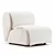 Flora Flou Contemporary Armchair 3D model small image 5