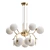 Modern Brass Pendant Chandelier 3D model small image 1