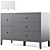 Simple Kids Wide Dresser 3D model small image 1