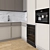 Modern Kitchen Corner with Appliances 3D model small image 3